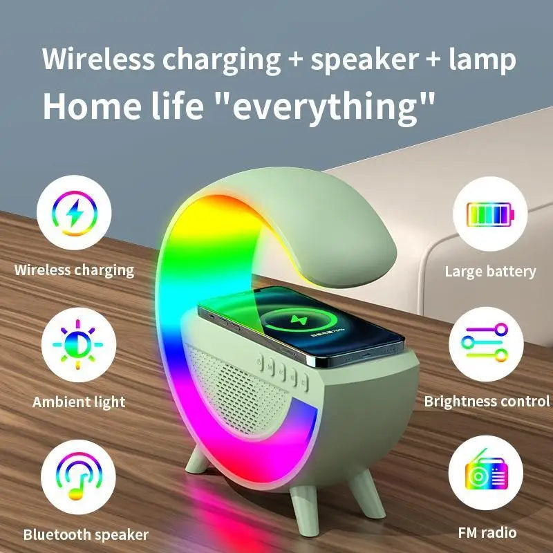 Sound Box G-Speaker Wireless Charger Bluetooth RGB Table Lamp LED Atmosphere